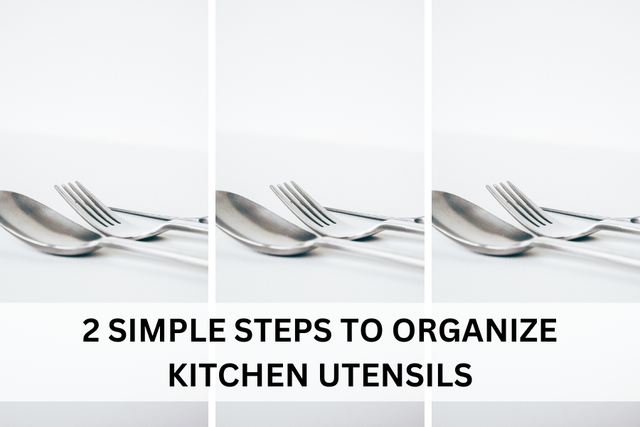 organize kitchen utensils