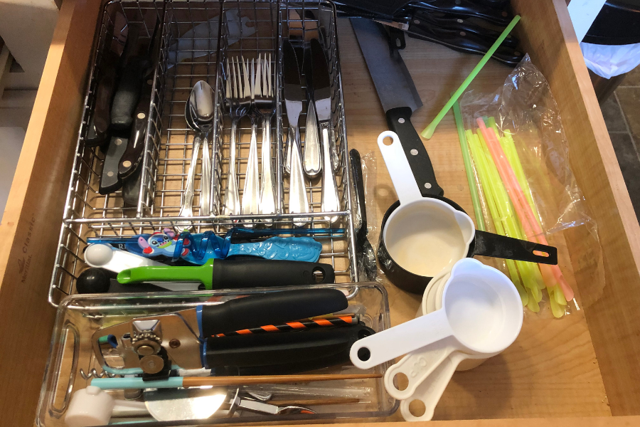 kitchen utensil drawer