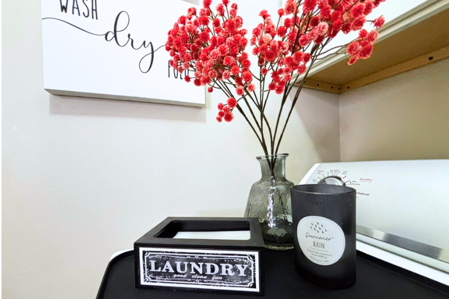 small laundry room