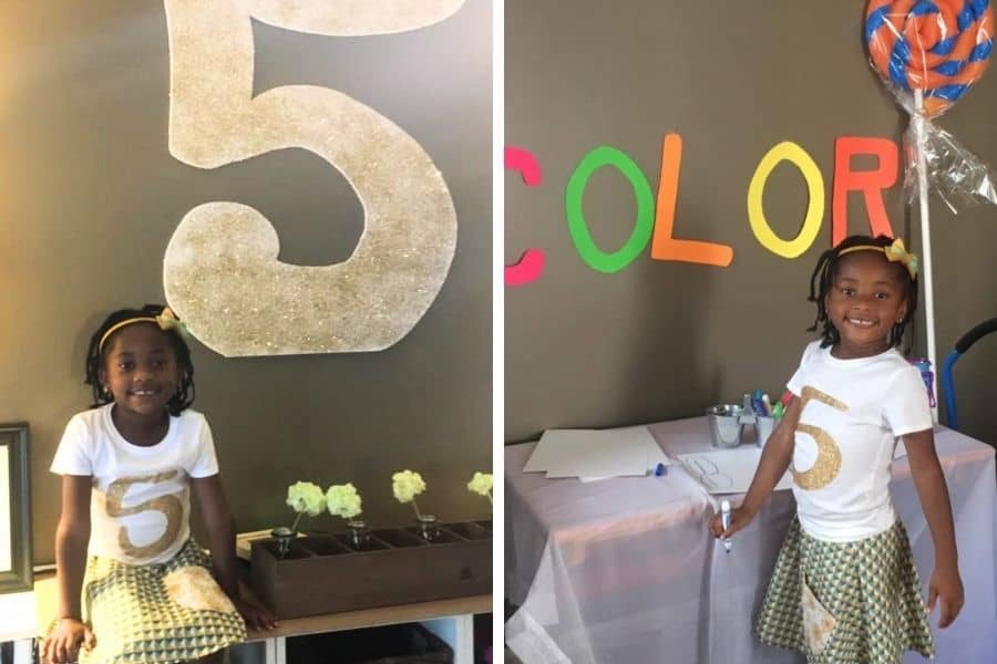 Birthday Coloring Table