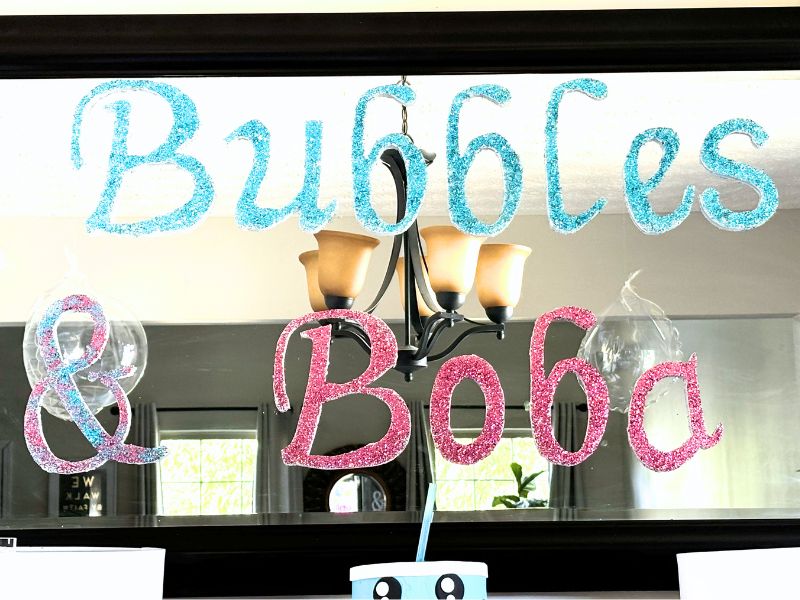 Bubbles & Boba sign
